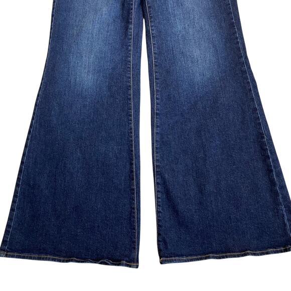 NYDJ Sz 6 Mia Palazzo Jeans in Northbridge Dark Wash Wide Leg High Waist Stretch - Picture 8 of 16